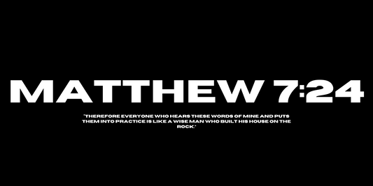 Matthew 7:24 License Plate Cover