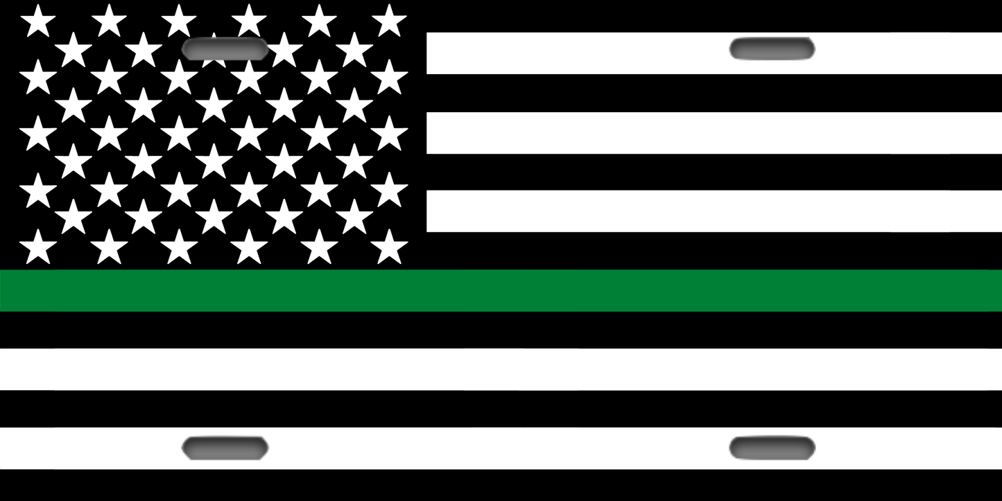 Thin Line License Plate