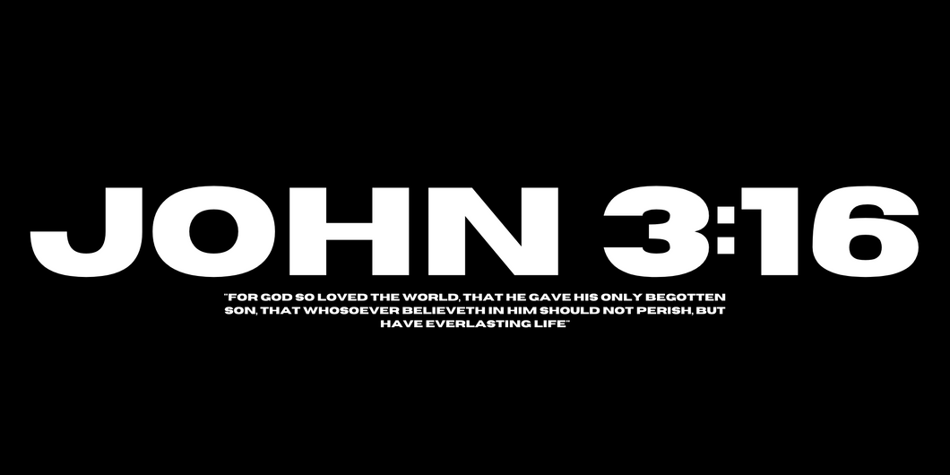 John 3:16 License Plate Cover