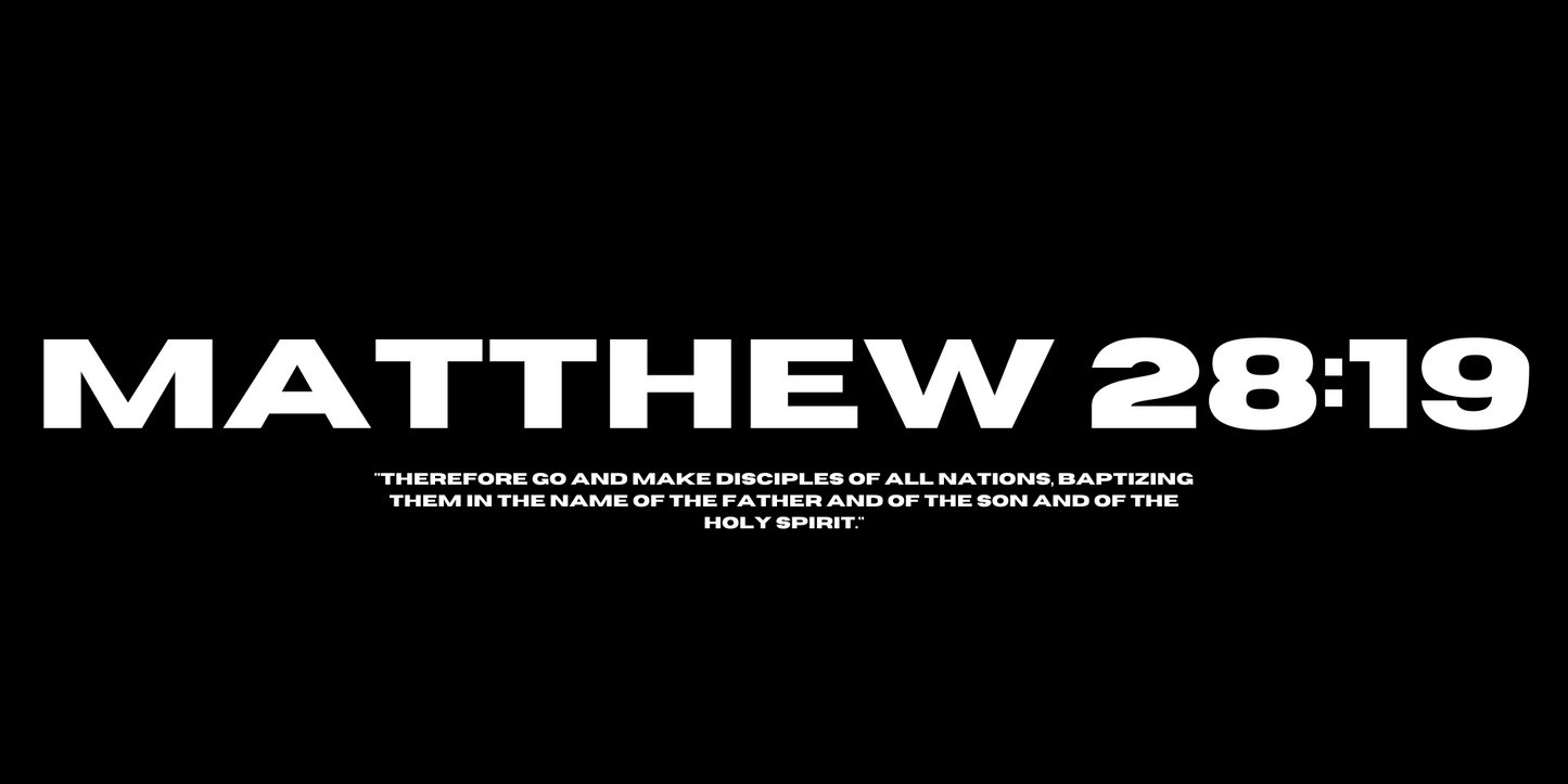 Matthew 28:19 License Plate Cover