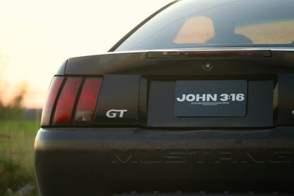 John 3:16 License Plate Cover