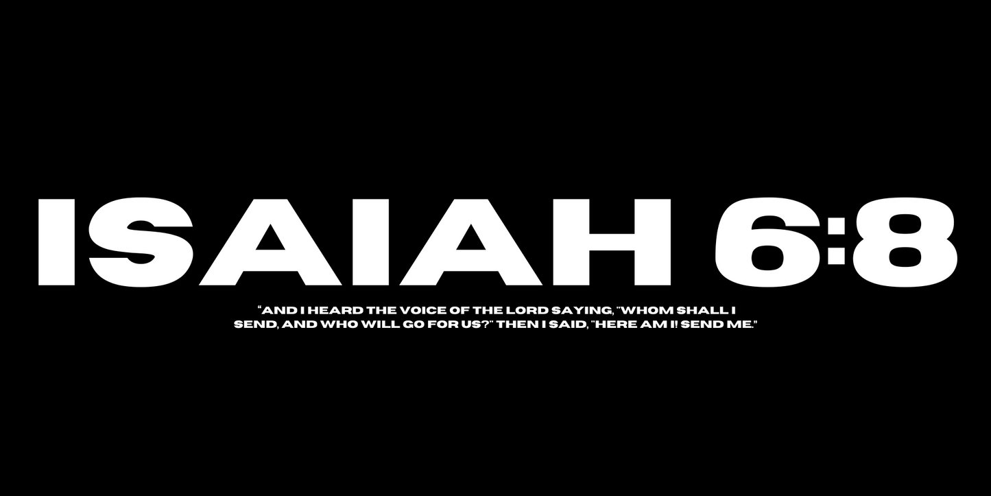 Isaiah 6:8 License Plate Cover