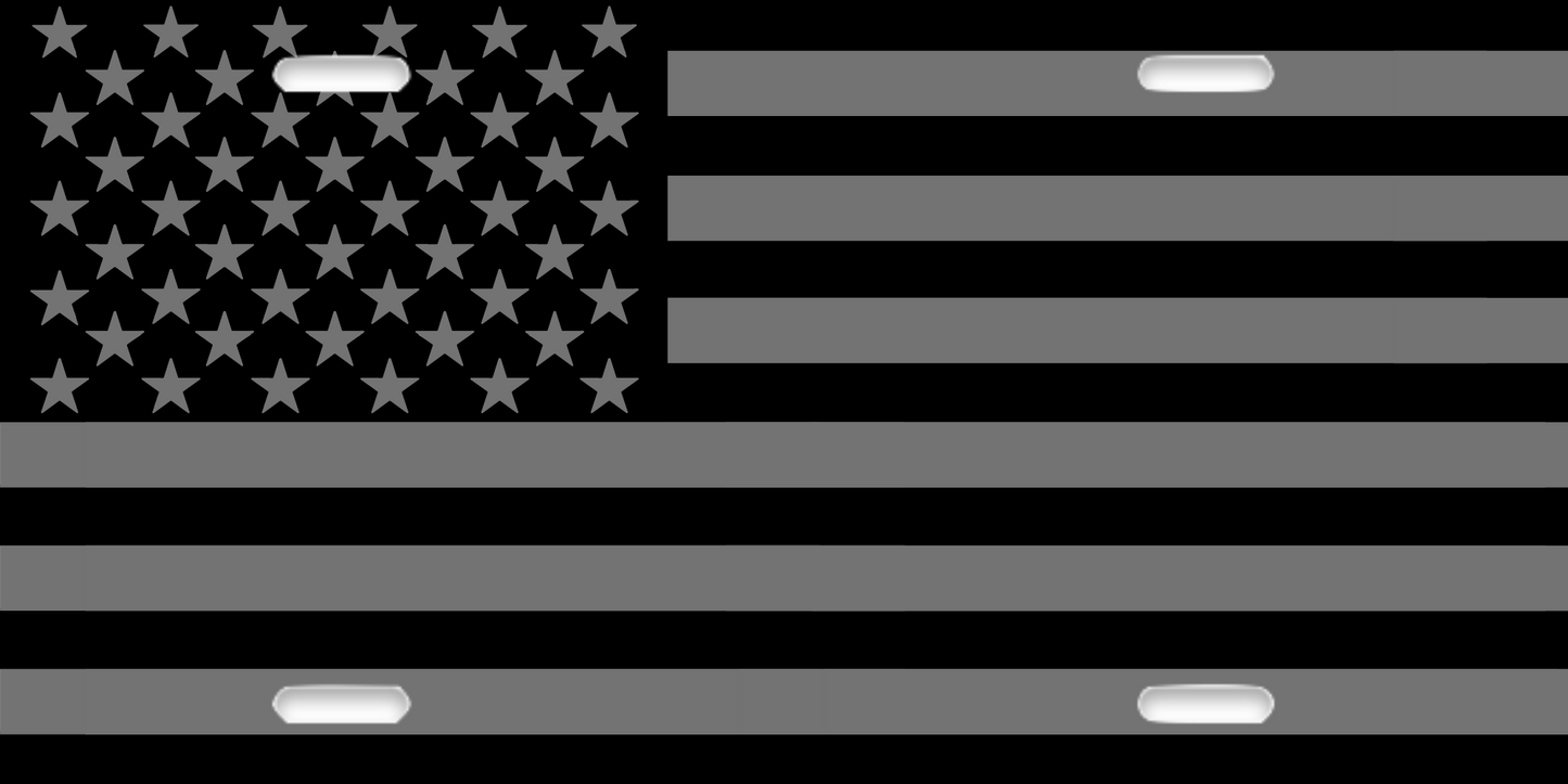 American Flag License Plate