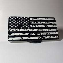 Load image into Gallery viewer, White Ragged American Flag License Plate Cover - Clearance
