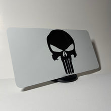 Load image into Gallery viewer, White Punisher License Plate Cover - Clearance
