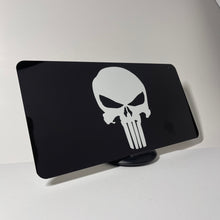Load image into Gallery viewer, Black Punisher License Plate Cover - Clearance
